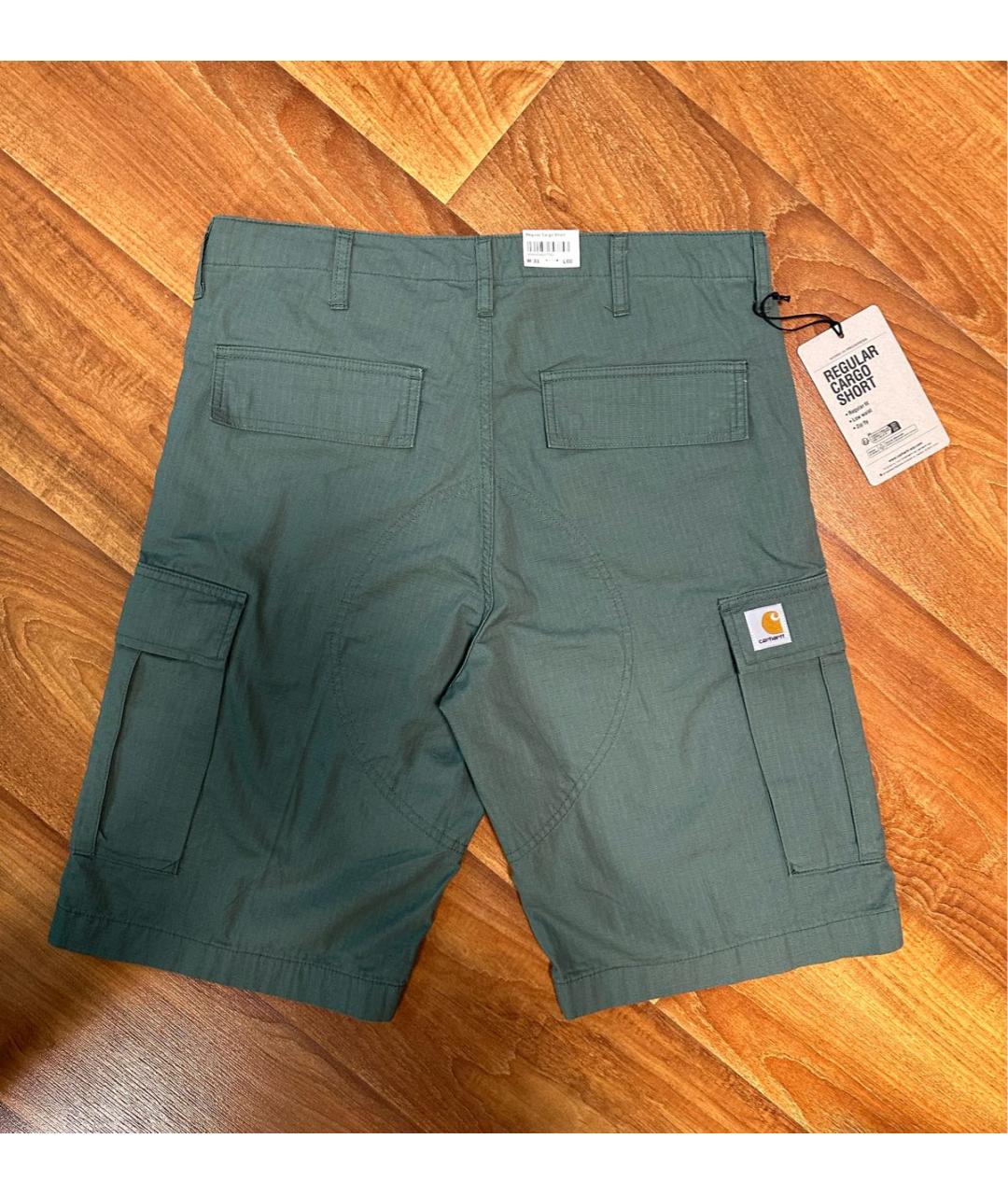 CARHARTT WIP Зеленые хлопковые шорты, фото 2