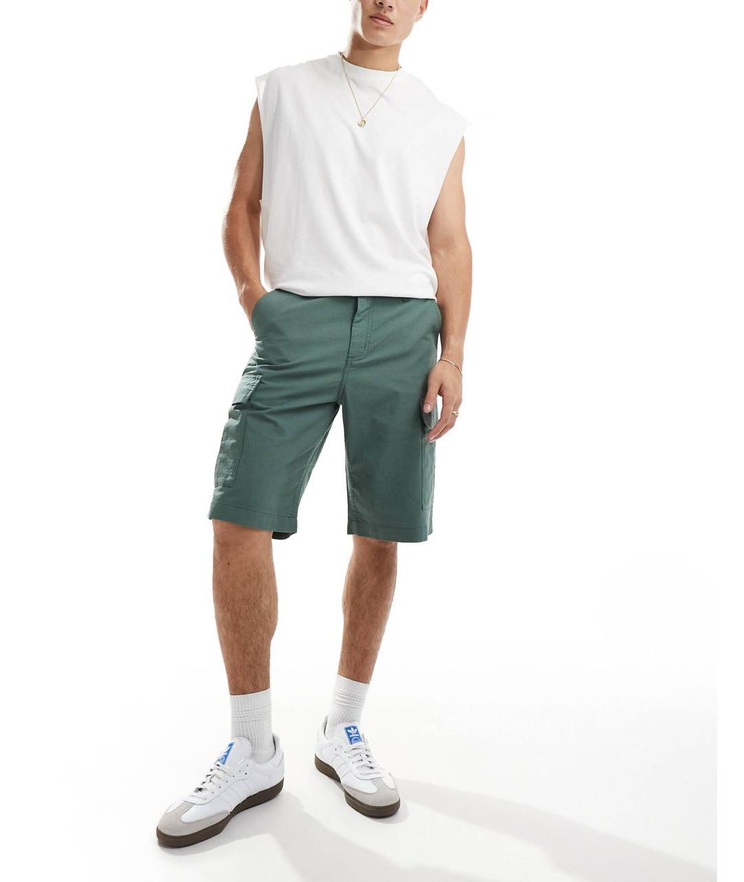 CARHARTT WIP Зеленые хлопковые шорты, фото 6