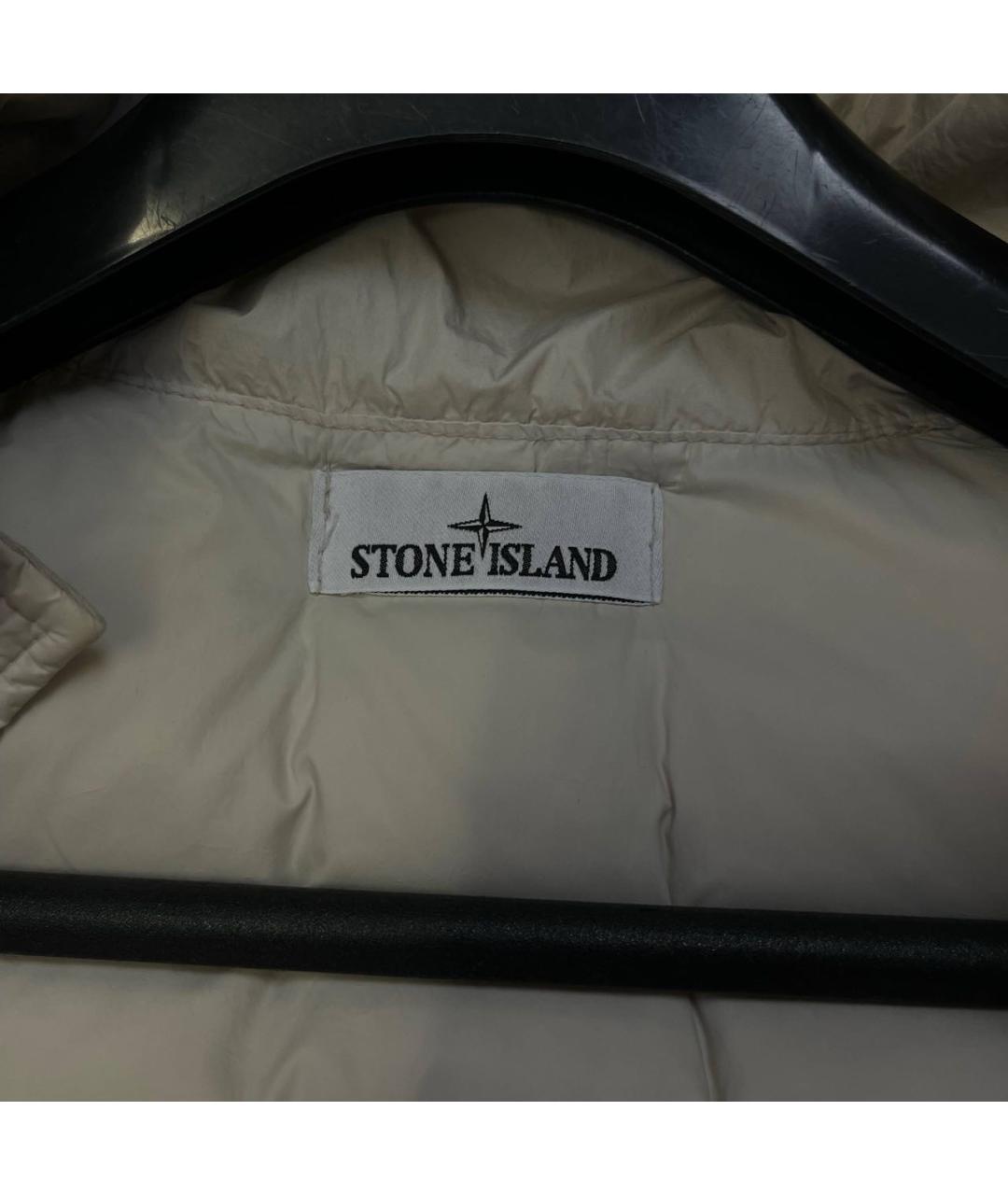 STONE ISLAND Бежевый пуховик, фото 3