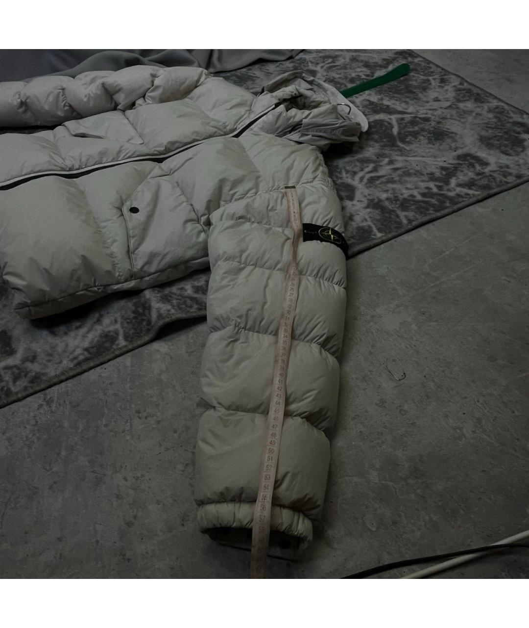 STONE ISLAND Бежевый пуховик, фото 5