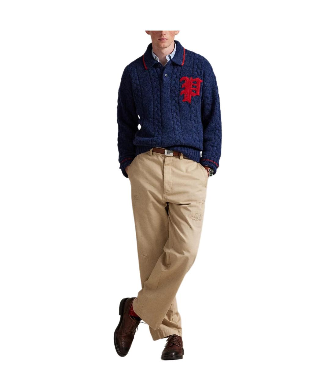POLO RALPH LAUREN Темно-синий джемпер / свитер, фото 2