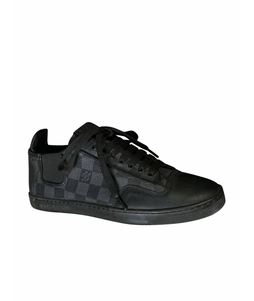LOUIS VUITTON Черные низкие кроссовки / кеды, фото 1