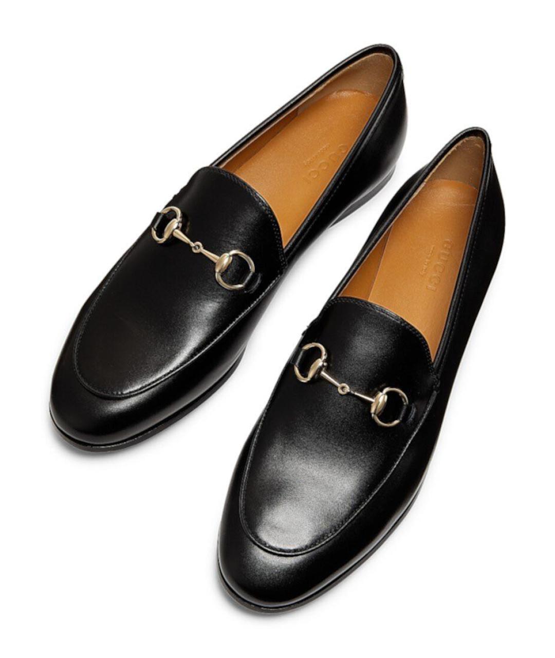 GUCCI Черные кожаные лоферы, фото 2