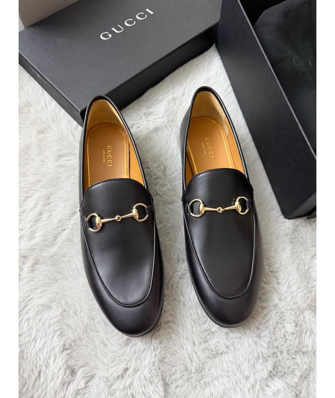 GUCCI Черные кожаные лоферы, фото 7