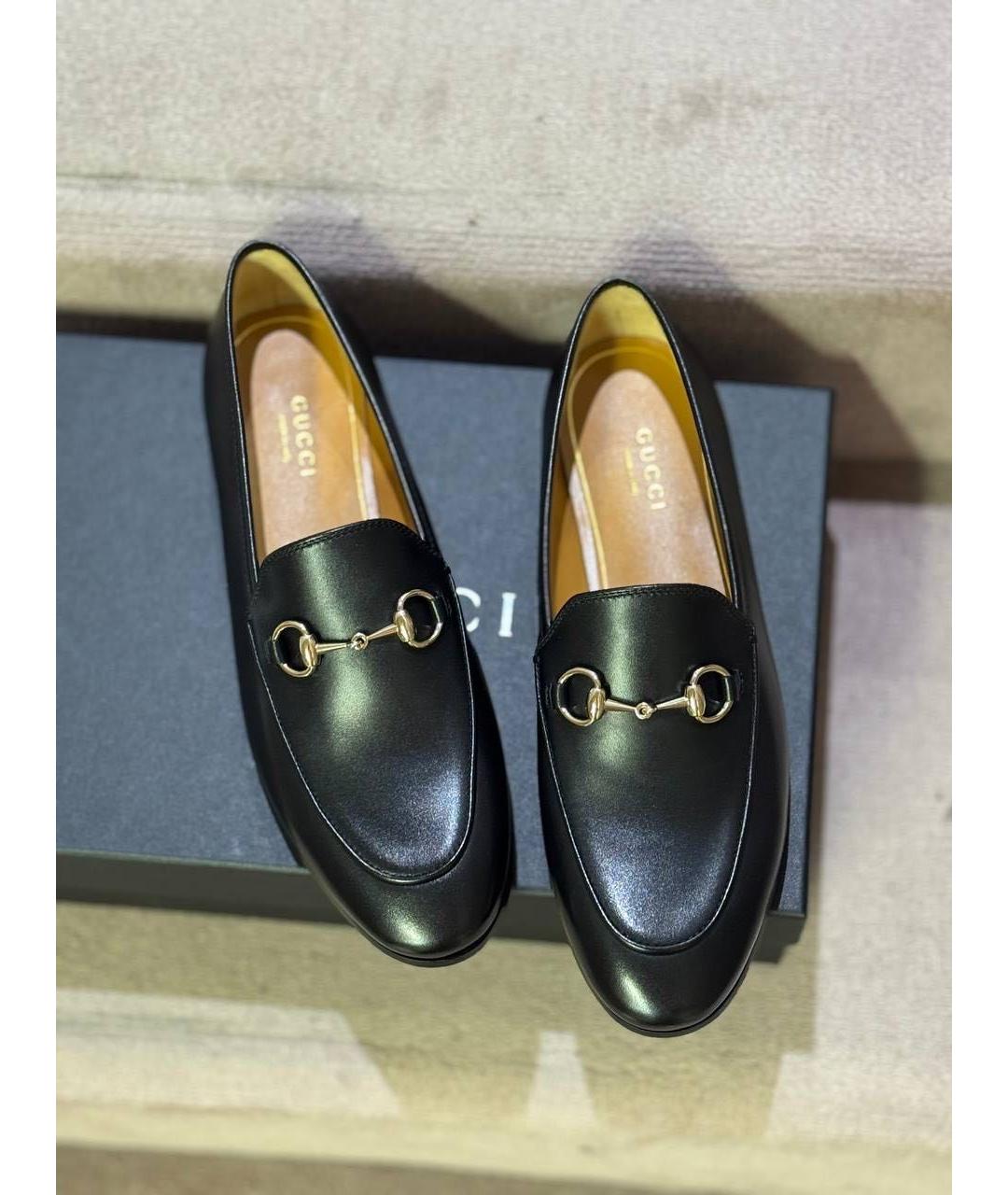 GUCCI Черные кожаные лоферы, фото 3