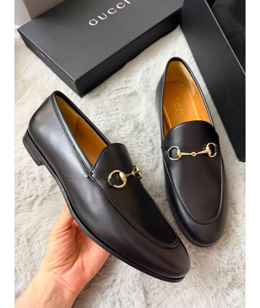 GUCCI Черные кожаные лоферы, фото 6