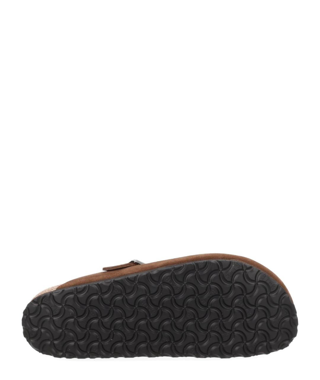 BIRKENSTOCK Коричневые кожаные мюли, фото 6