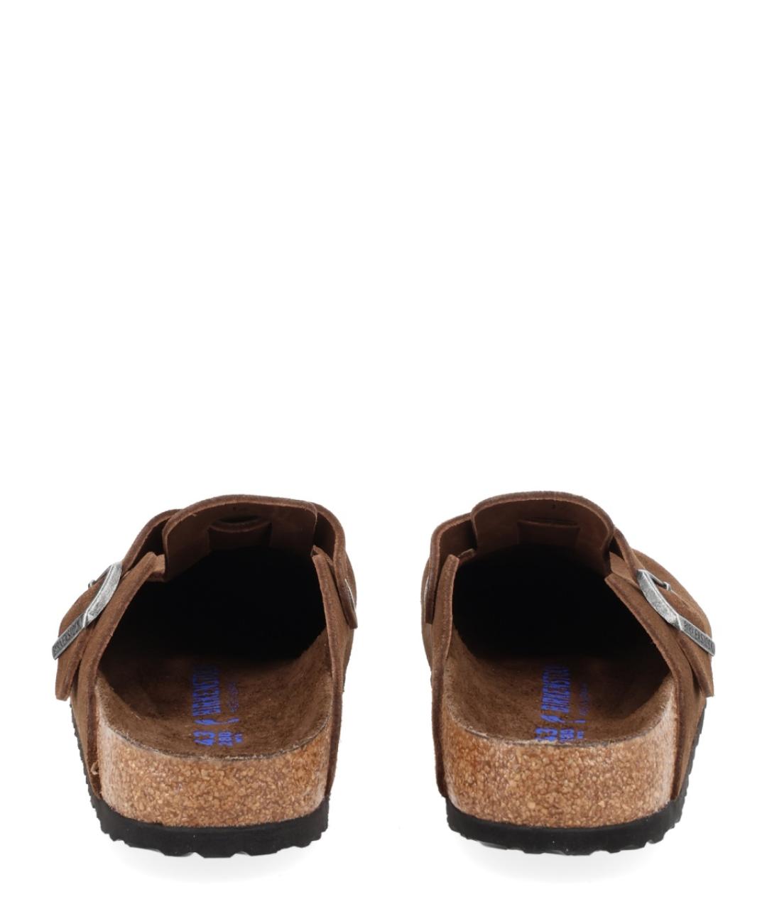 BIRKENSTOCK Коричневые кожаные мюли, фото 4
