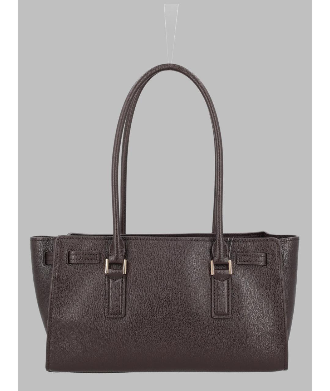 MICHAEL KORS Коричневая кожаная сумка с короткими ручками, фото 2