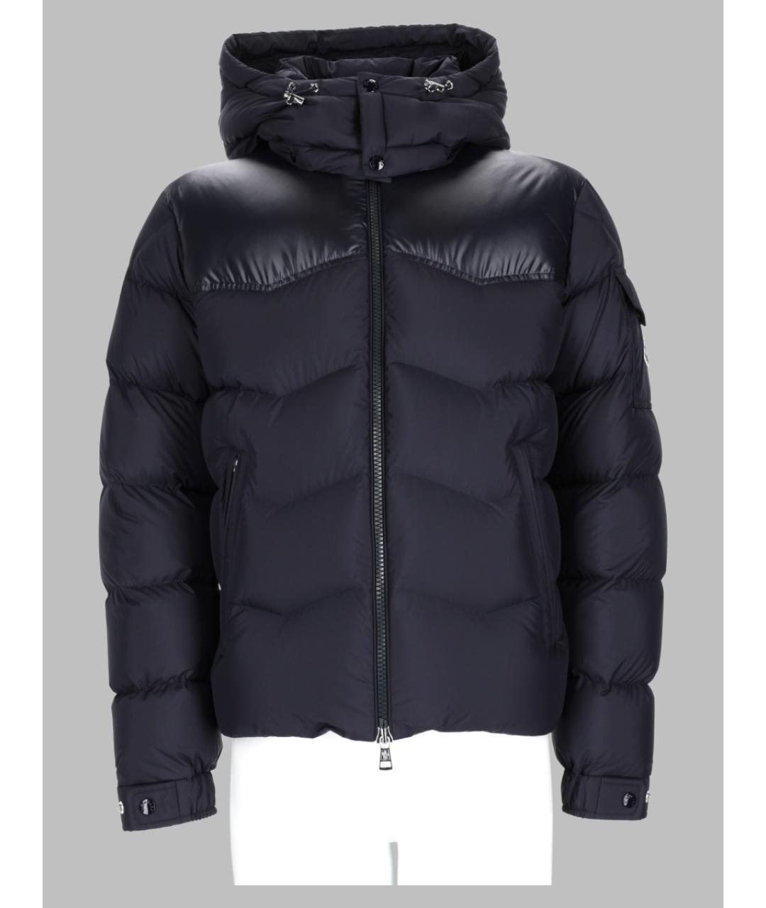 MONCLER Синий полиэстеровый пуховик, фото 2
