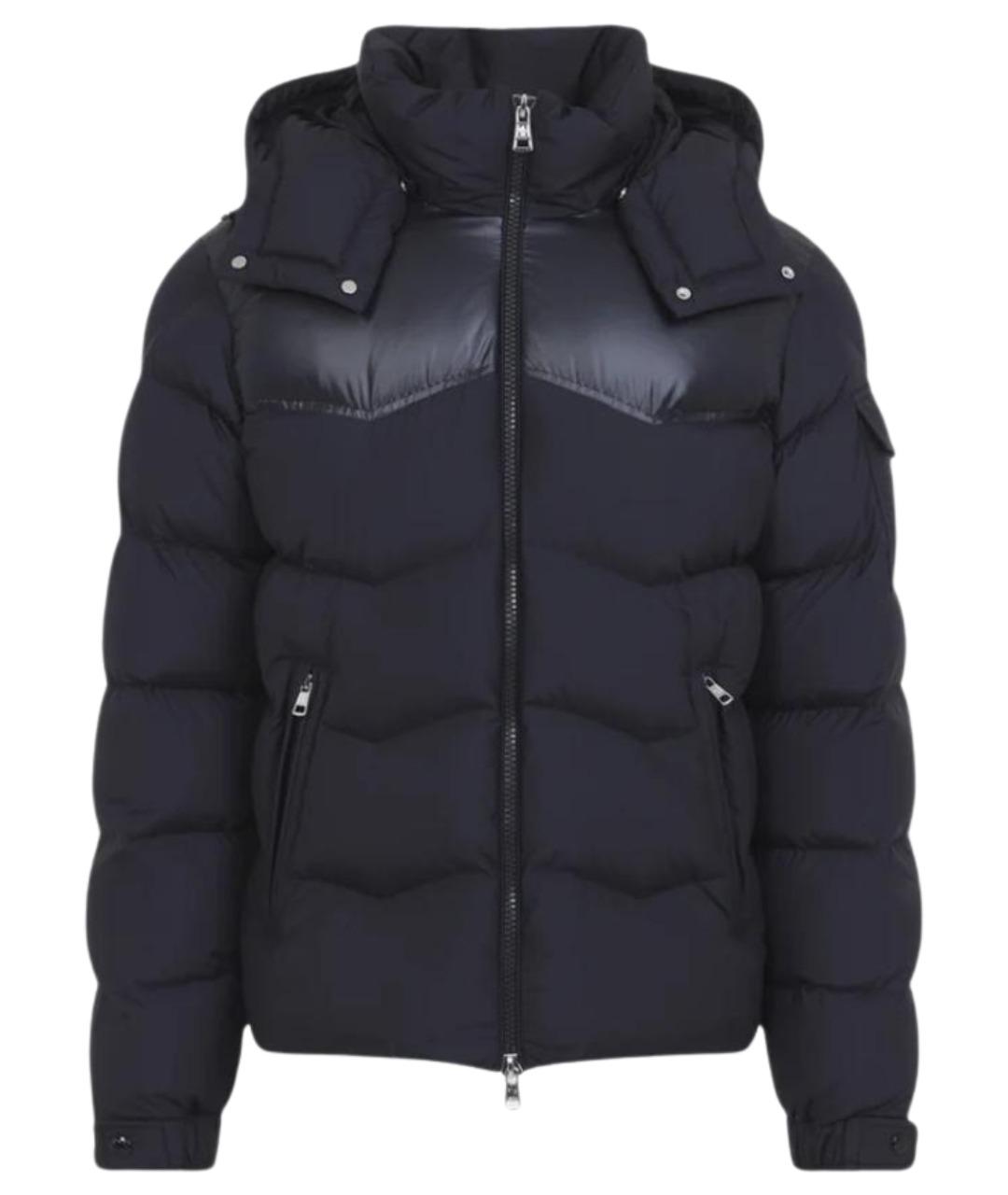 MONCLER Синий полиэстеровый пуховик, фото 1