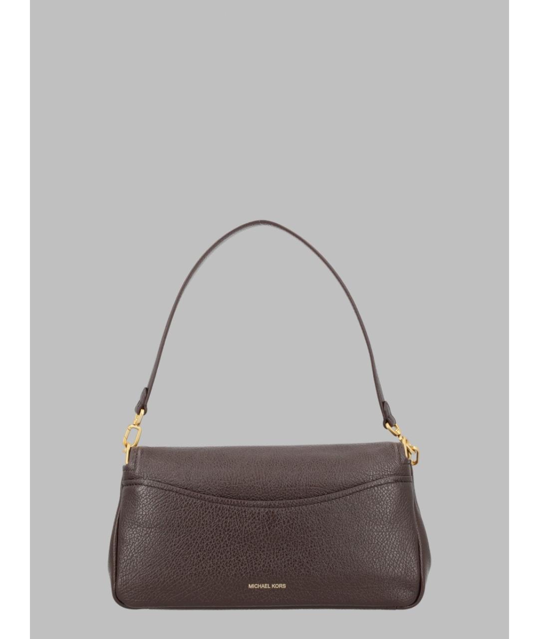 MICHAEL KORS Коричневая кожаная сумка с короткими ручками, фото 2