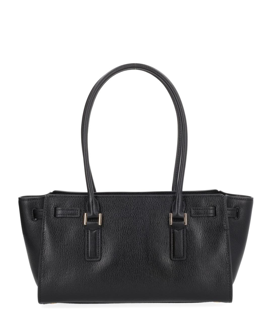 MICHAEL KORS Черная кожаная сумка с короткими ручками, фото 3