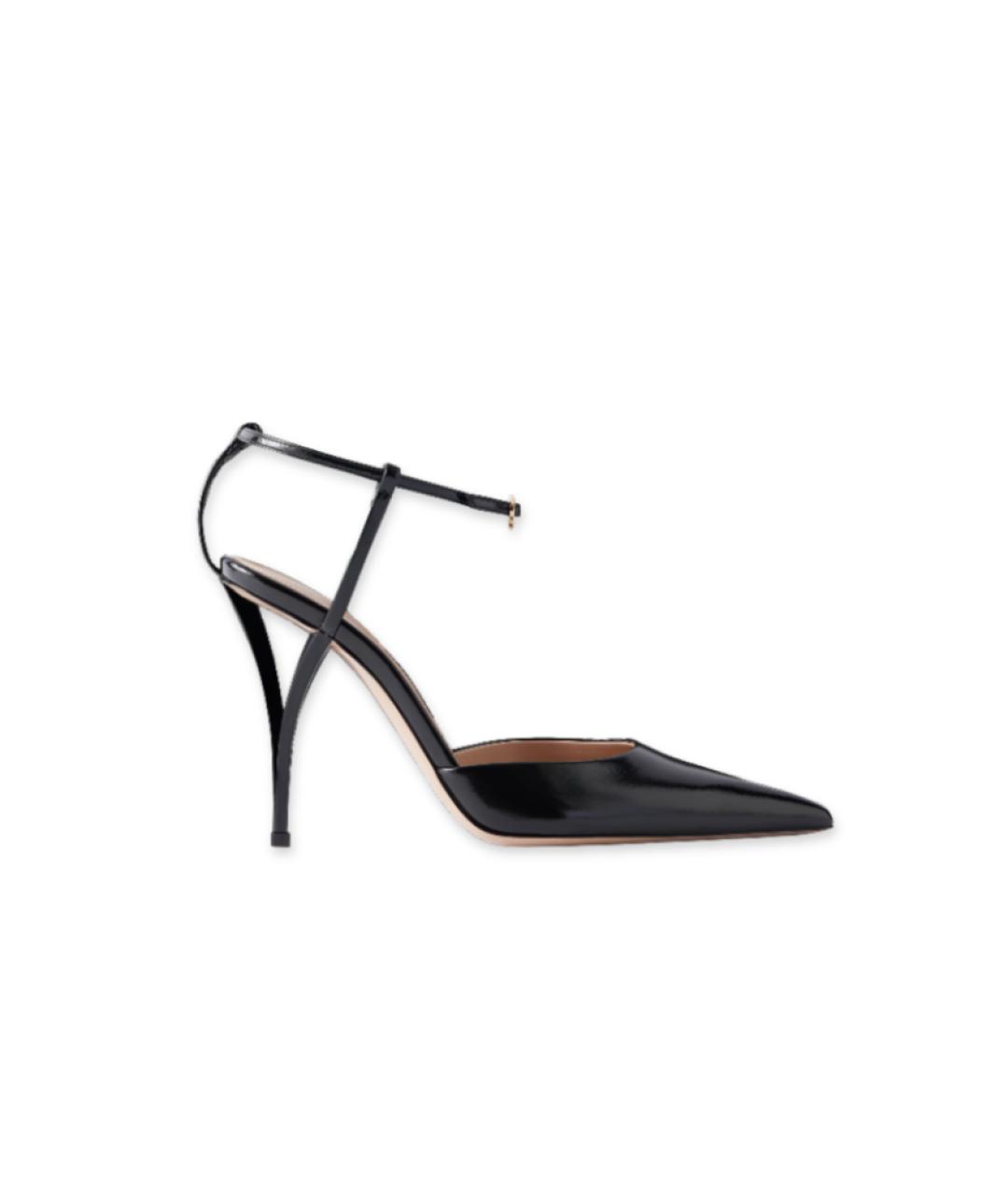 GIANVITO ROSSI Черные кожаные туфли, фото 4