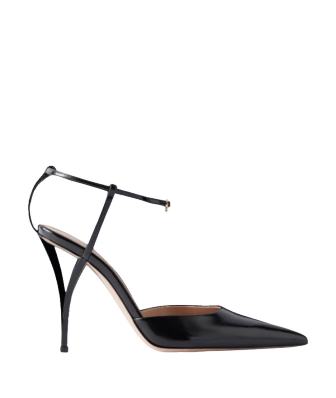 GIANVITO ROSSI Черные кожаные туфли, фото 1