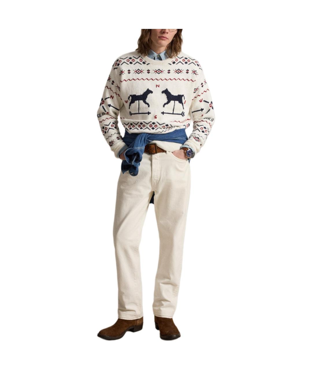 POLO RALPH LAUREN Бежевый джемпер / свитер, фото 2