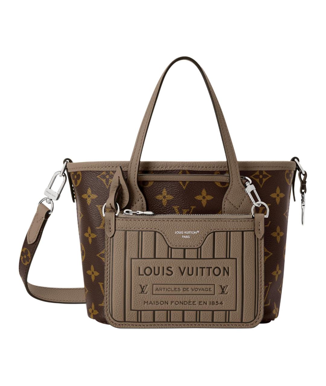 LOUIS VUITTON Коричневая сумка через плечо из канвы, фото 1