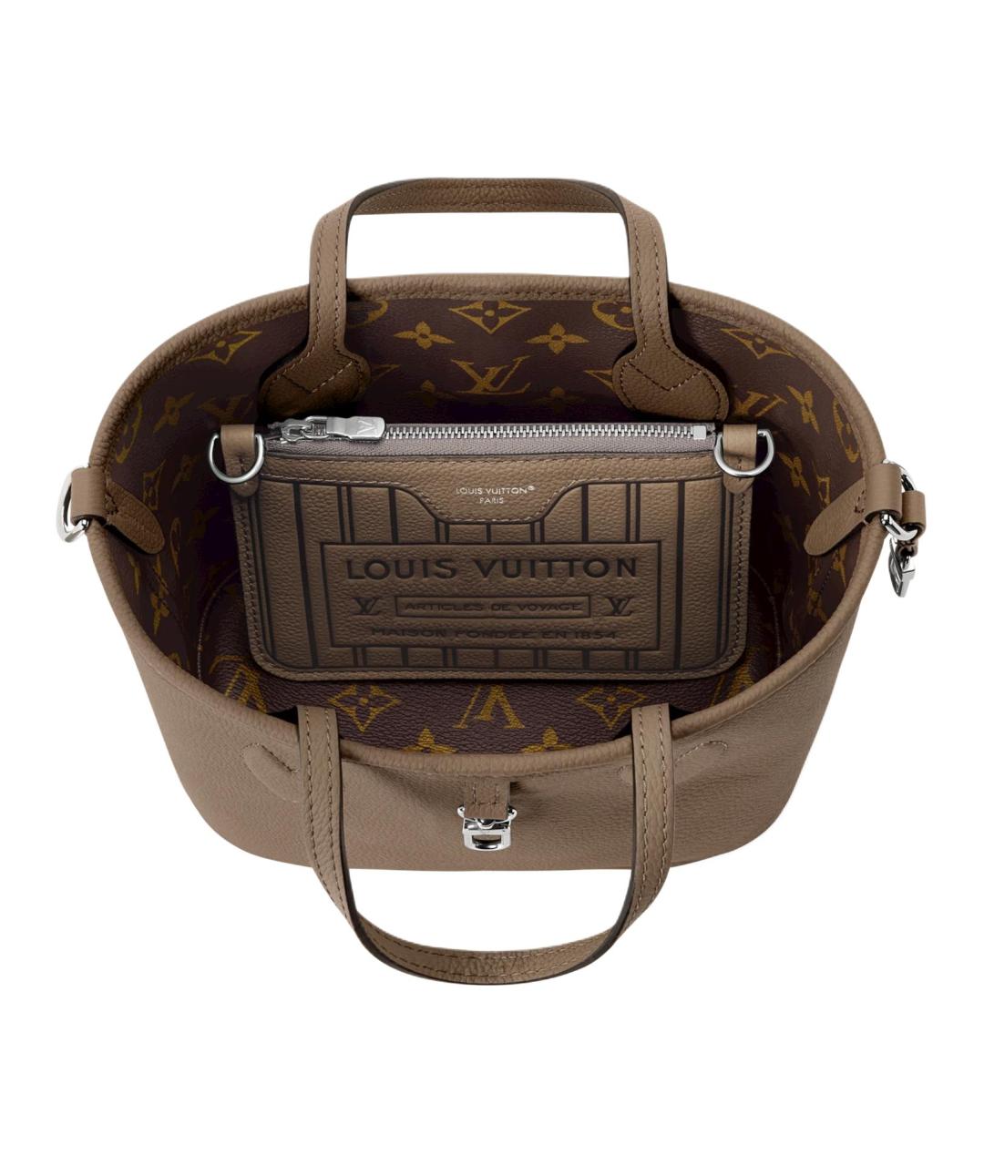 LOUIS VUITTON Коричневая сумка через плечо из канвы, фото 5