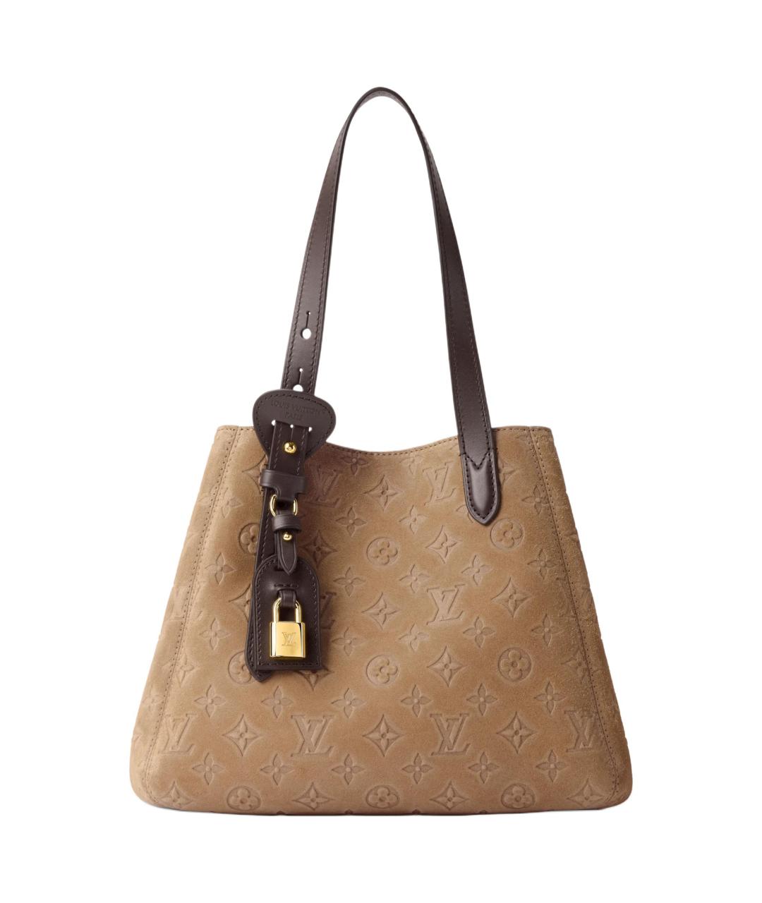 LOUIS VUITTON Бежевая сумка через плечо из канвы, фото 1