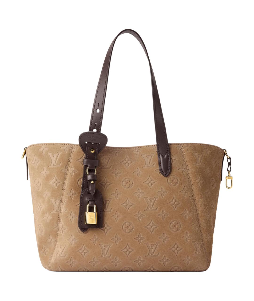 LOUIS VUITTON Бежевая сумка через плечо из канвы, фото 2