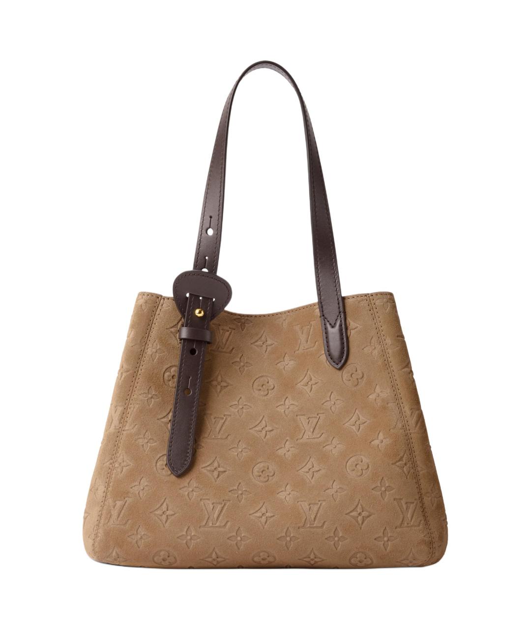 LOUIS VUITTON Бежевая сумка через плечо из канвы, фото 4