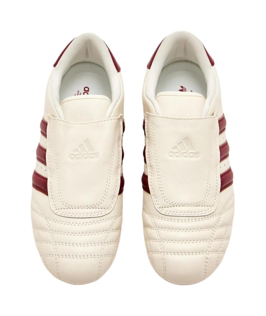 ADIDAS Бежевые кожаные кроссовки, фото 4