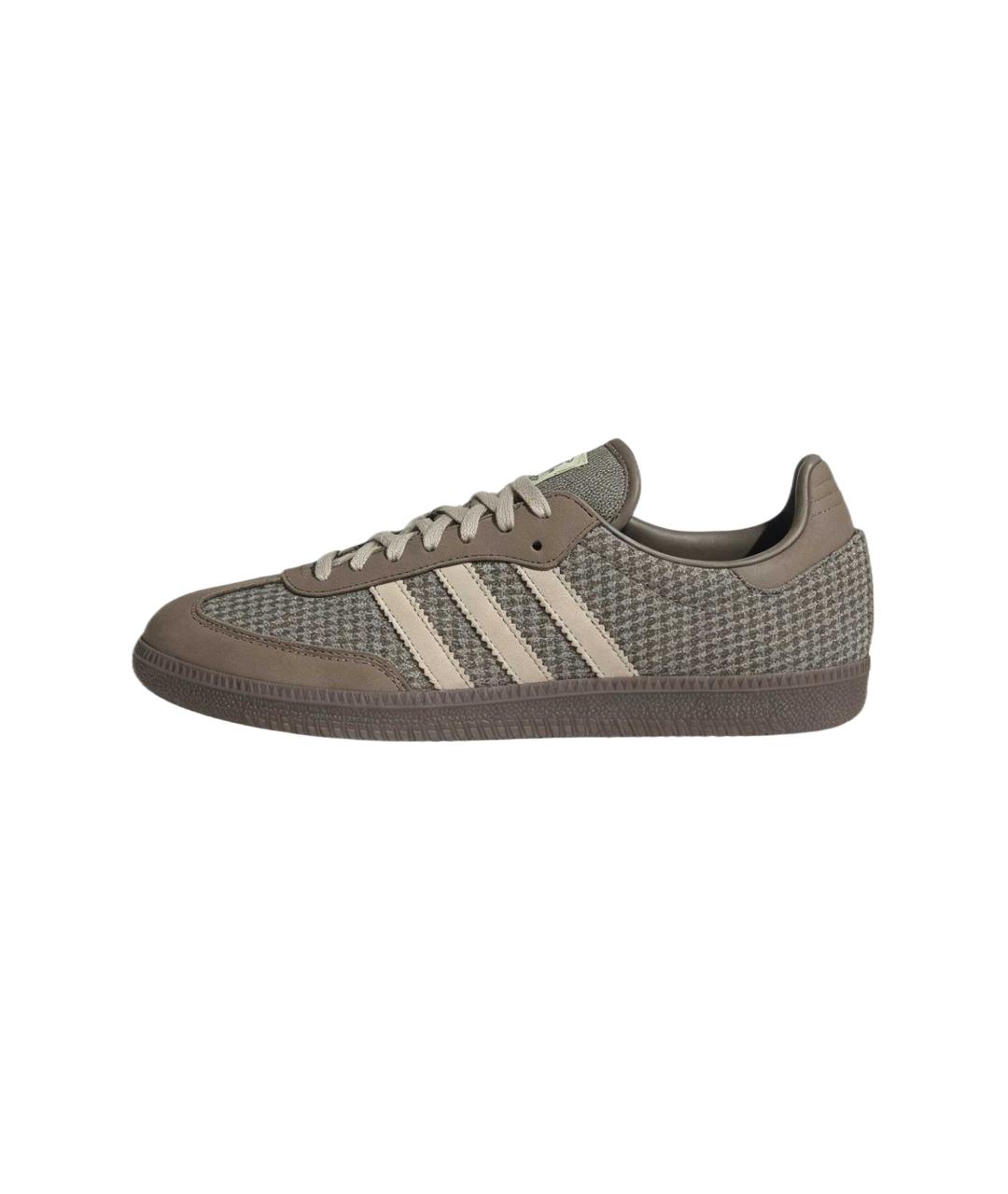 ADIDAS Коричневые кожаные кеды, фото 2