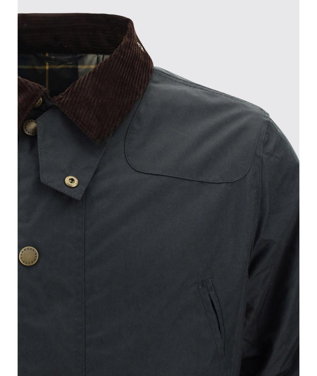 BARBOUR Темно-синяя хлопковая куртка, фото 4