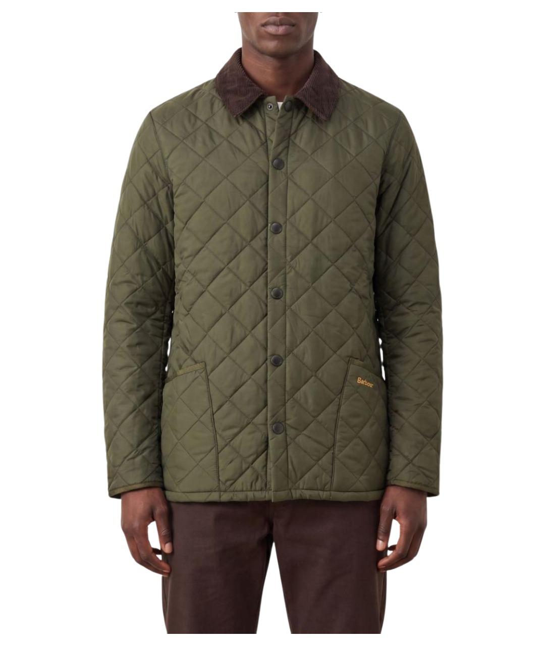 BARBOUR Зеленая полиамидовая куртка, фото 2