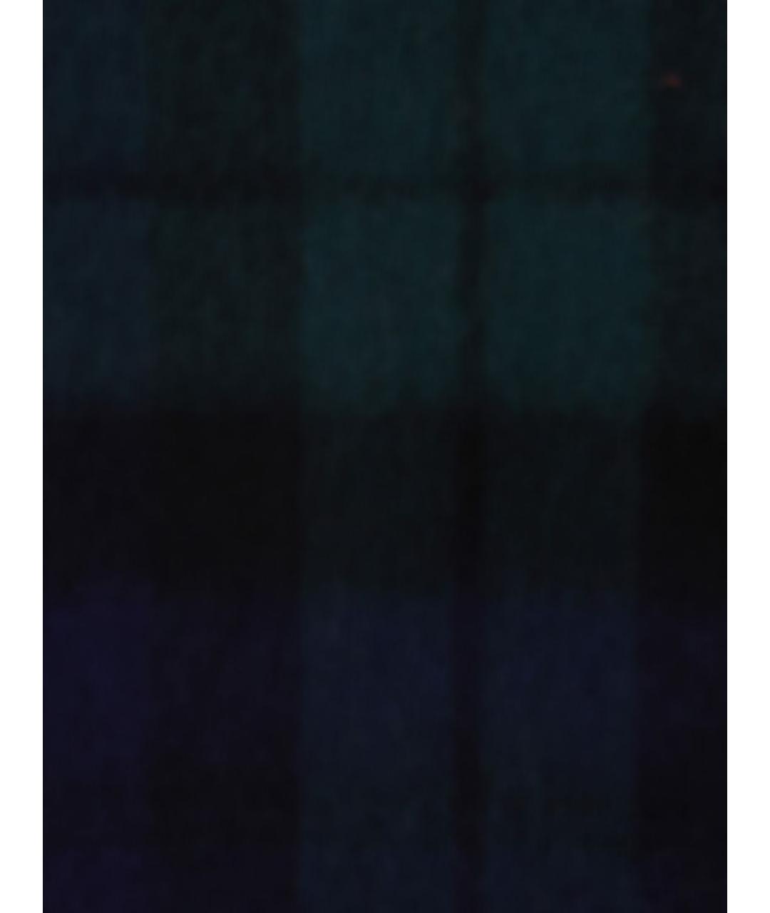 BARBOUR Синий шерстяной шарф, фото 3