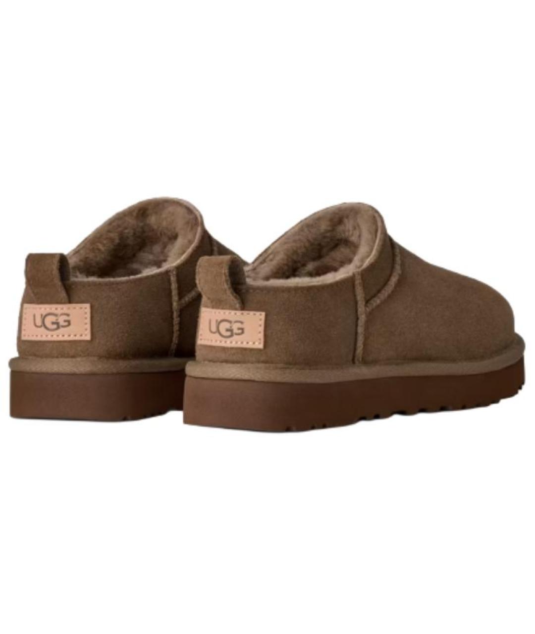 UGG Коричневые замшевые ботинки, фото 3