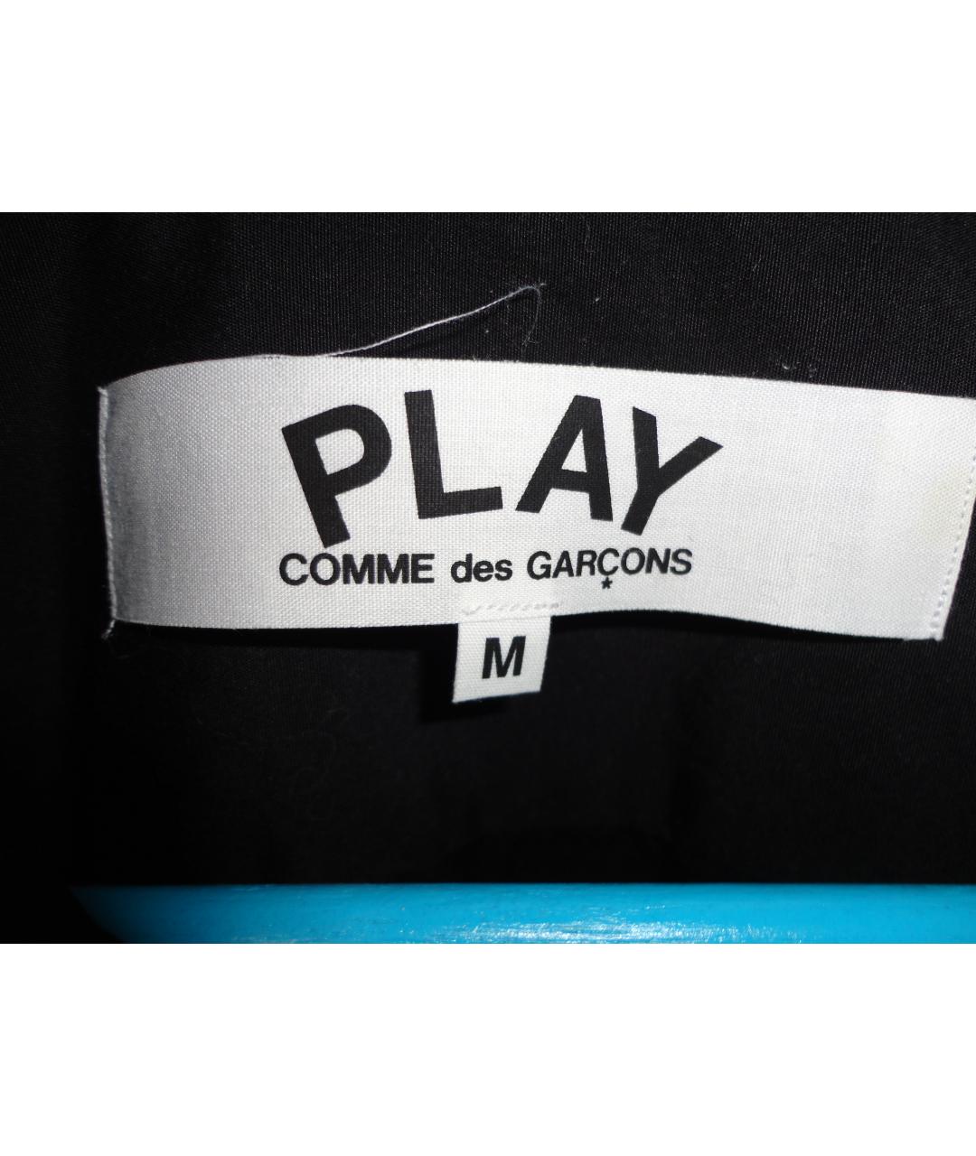 COMME DES GARÇONS PLAY Черная хлопковая кэжуал рубашка, фото 3