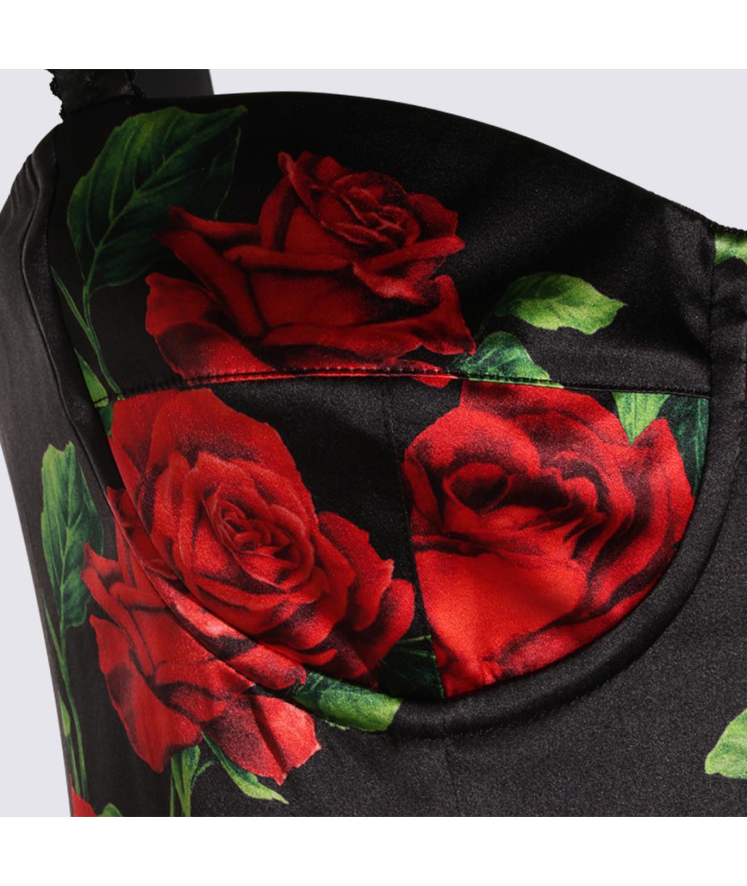 DOLCE&GABBANA Красное шелковое коктейльное платье, фото 3