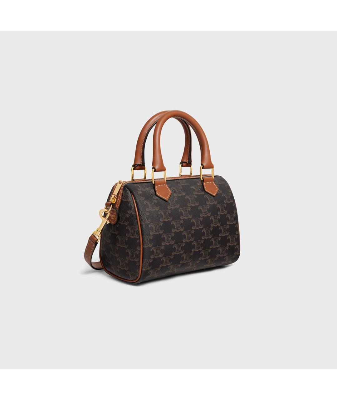 CELINE Коричневая сумка тоут из канвы, фото 2