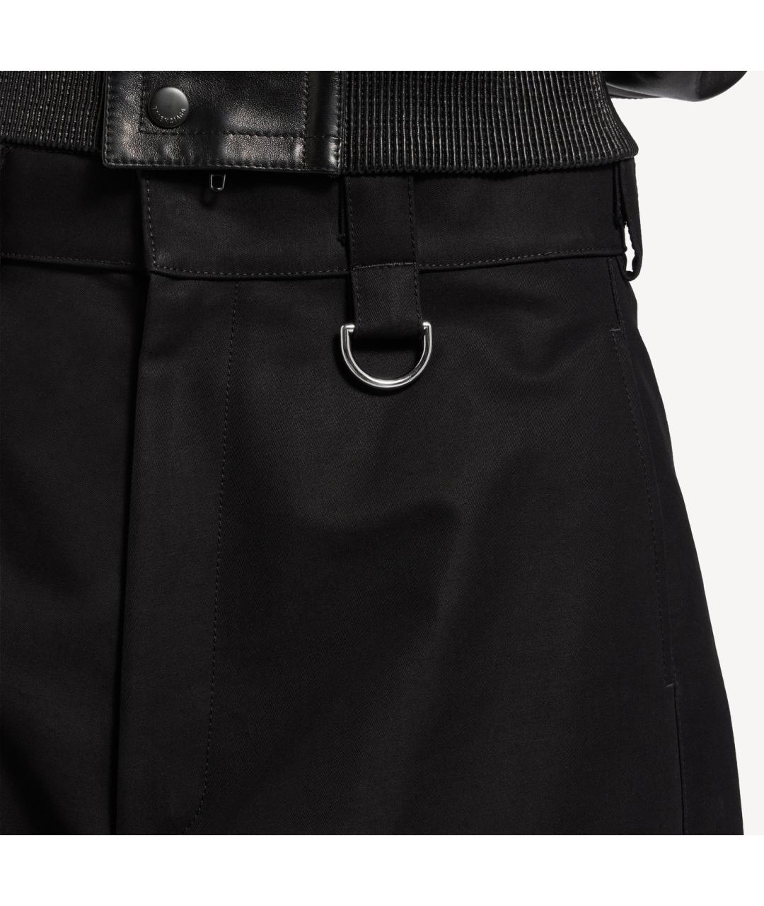 BALENCIAGA Черные хлопковые повседневные брюки, фото 2
