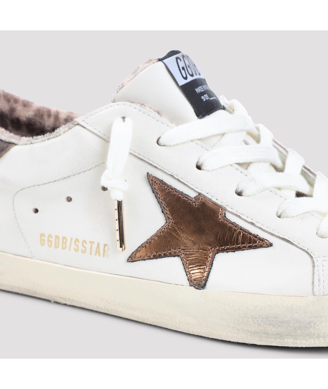 GOLDEN GOOSE Белые кожаные кеды, фото 4