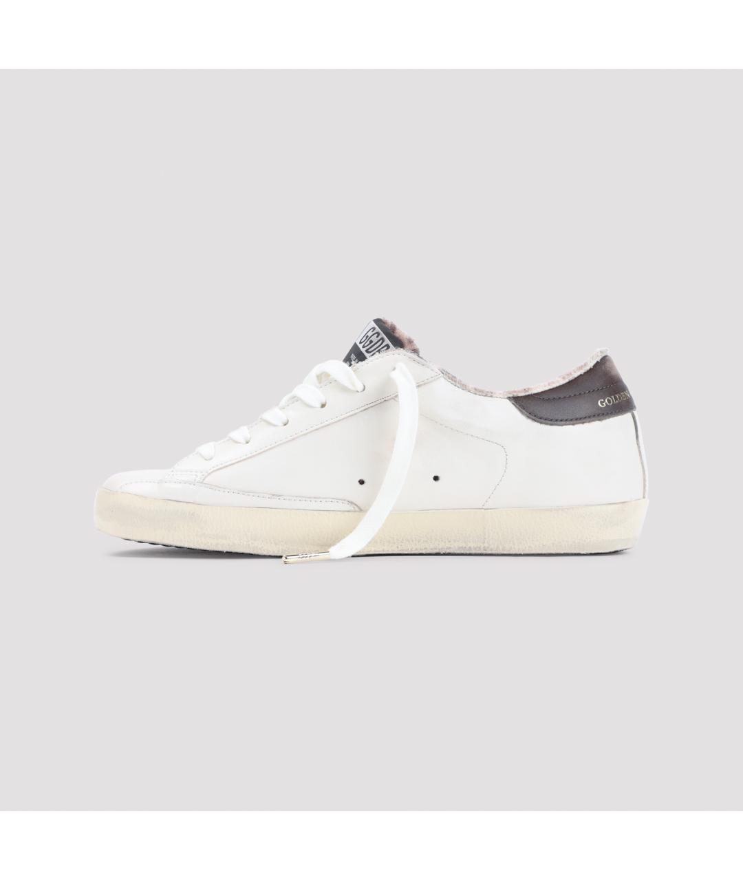 GOLDEN GOOSE Белые кожаные кеды, фото 2