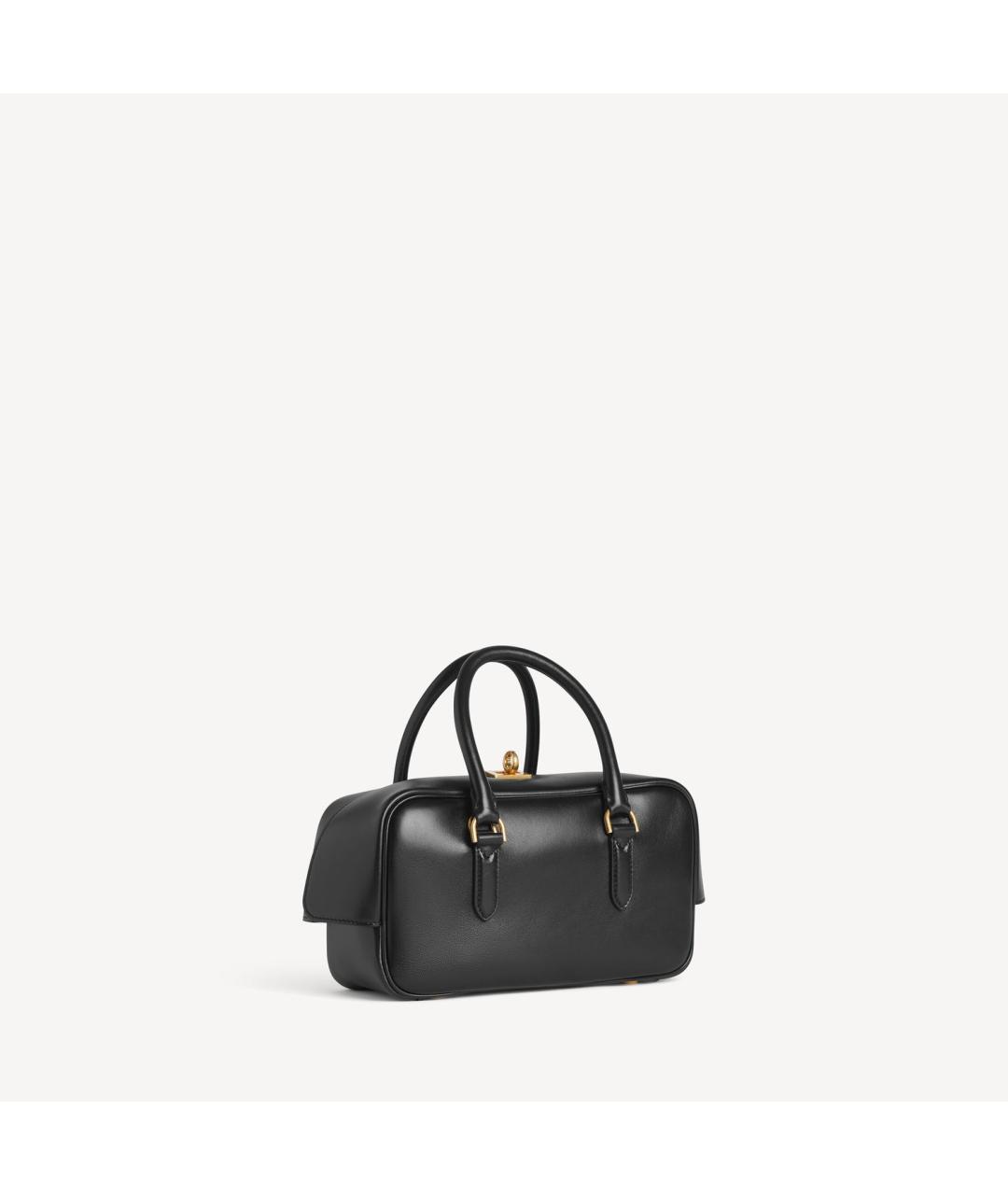 BALENCIAGA Черная кожаная сумка тоут, фото 3