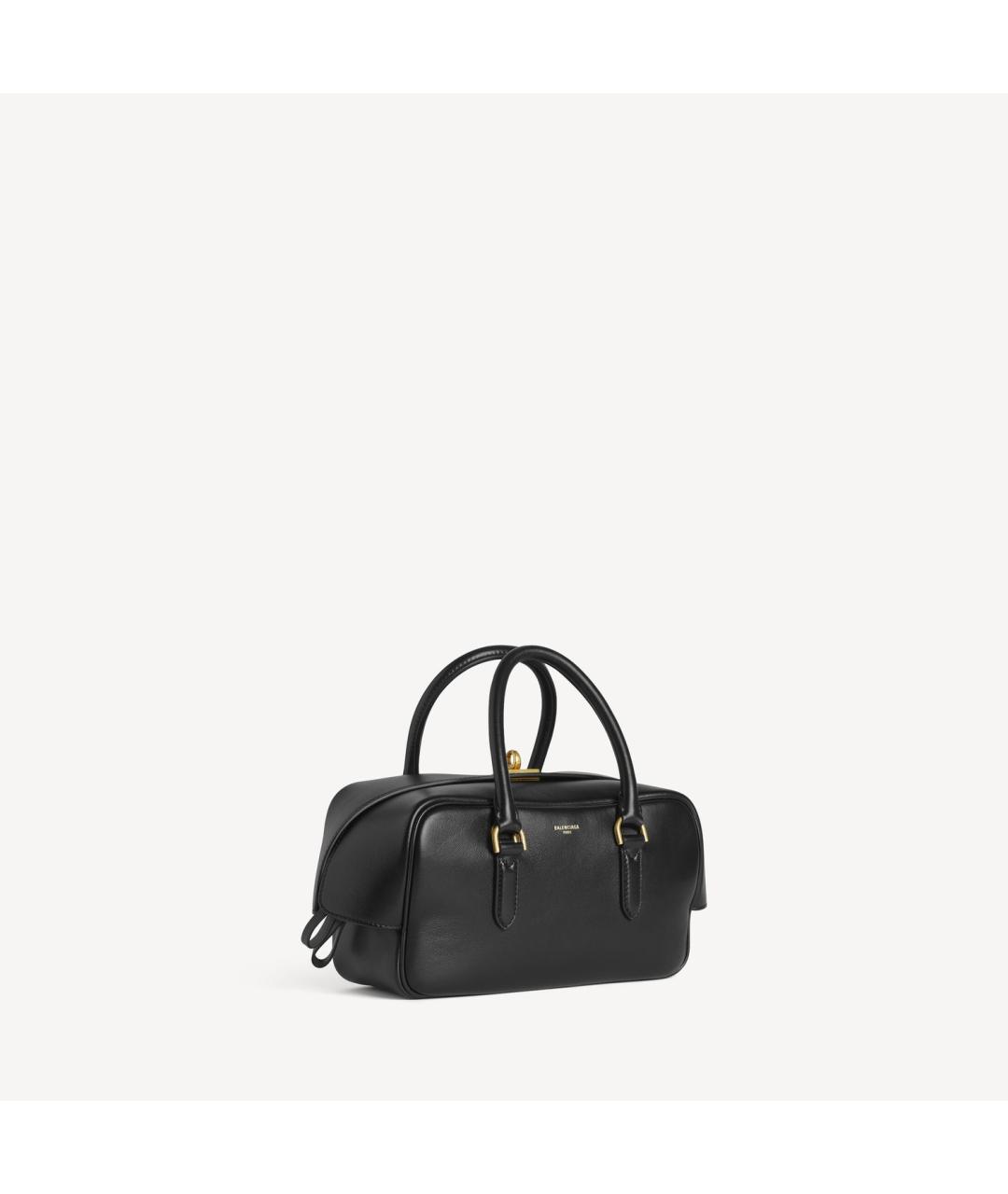 BALENCIAGA Черная кожаная сумка тоут, фото 2