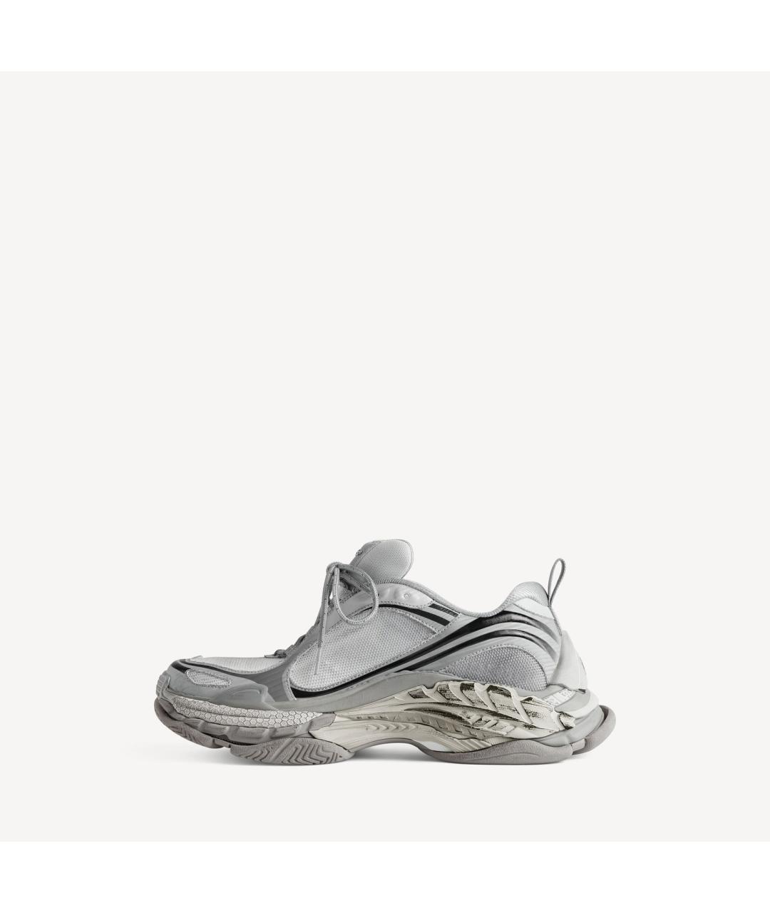 BALENCIAGA Серые текстильные кроссовки, фото 3