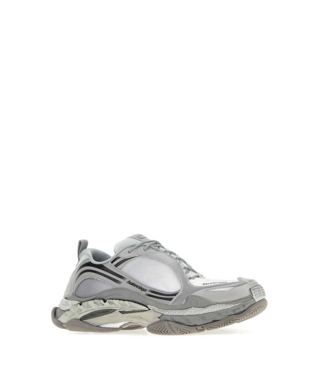 BALENCIAGA Серые текстильные низкие кроссовки / кеды, фото 2