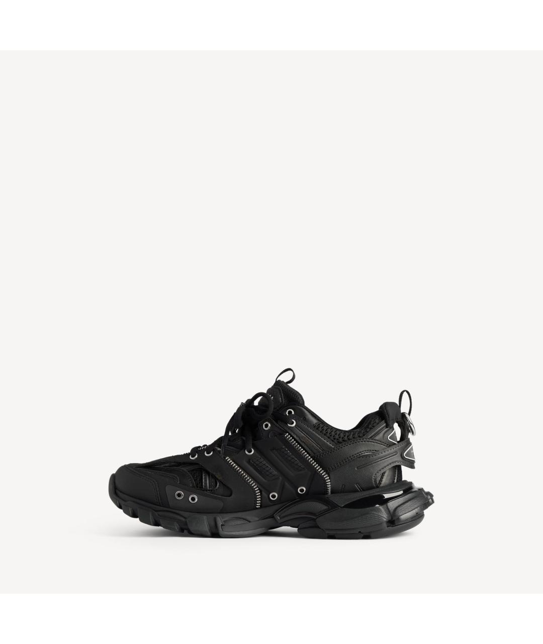 BALENCIAGA Черные текстильные низкие кроссовки / кеды, фото 2