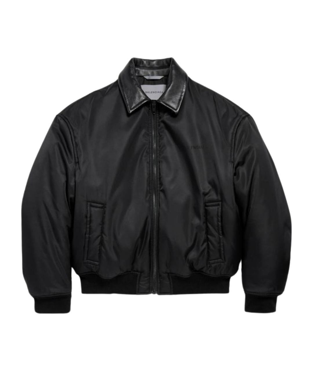 BALENCIAGA Черная полиамидовая куртка, фото 1