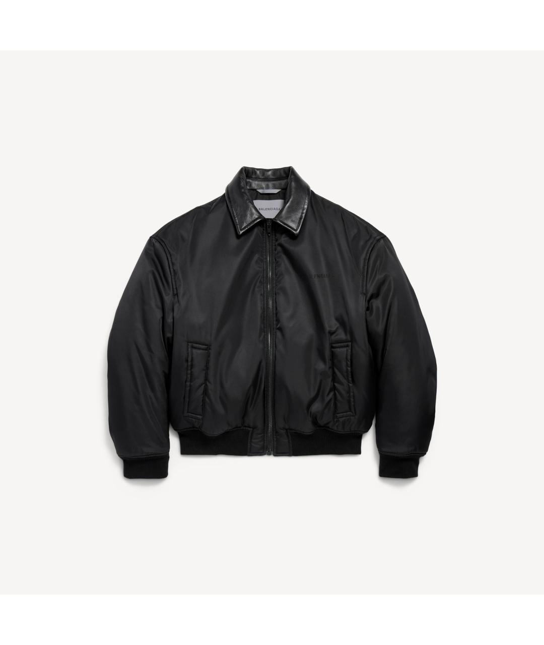 BALENCIAGA Черная полиамидовая куртка, фото 4