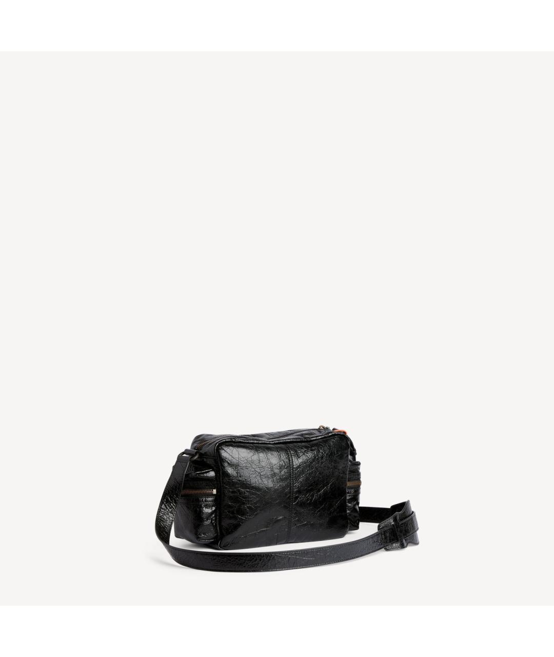 BALENCIAGA Черная кожаная сумка на плечо, фото 3