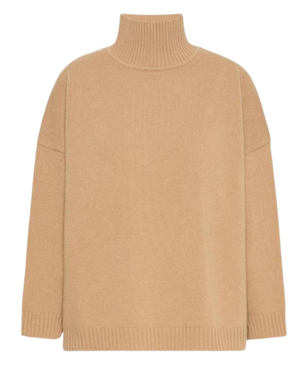 WEEKEND MAX MARA Бежевый шерстяной джемпер / свитер, фото 1