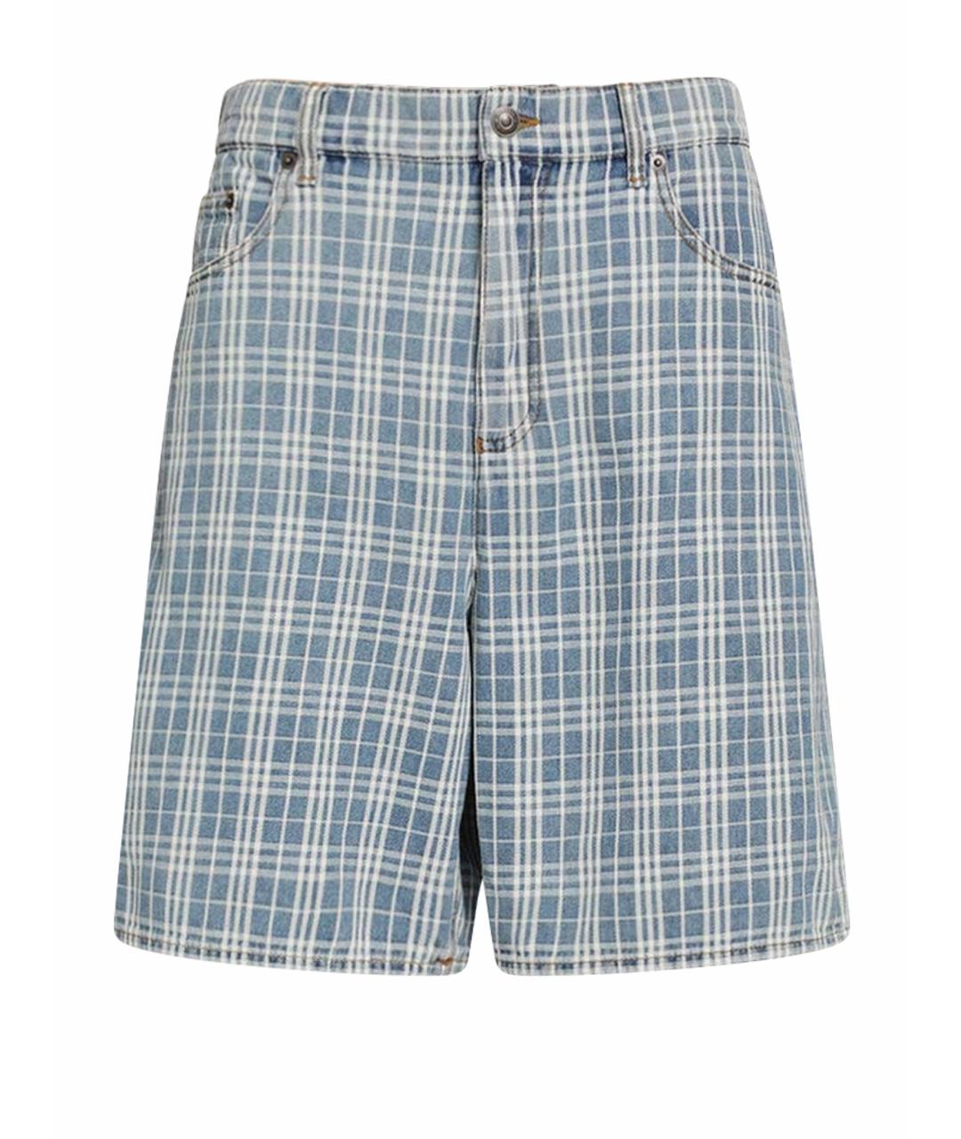 BURBERRY Синие хлопковые шорты, фото 1