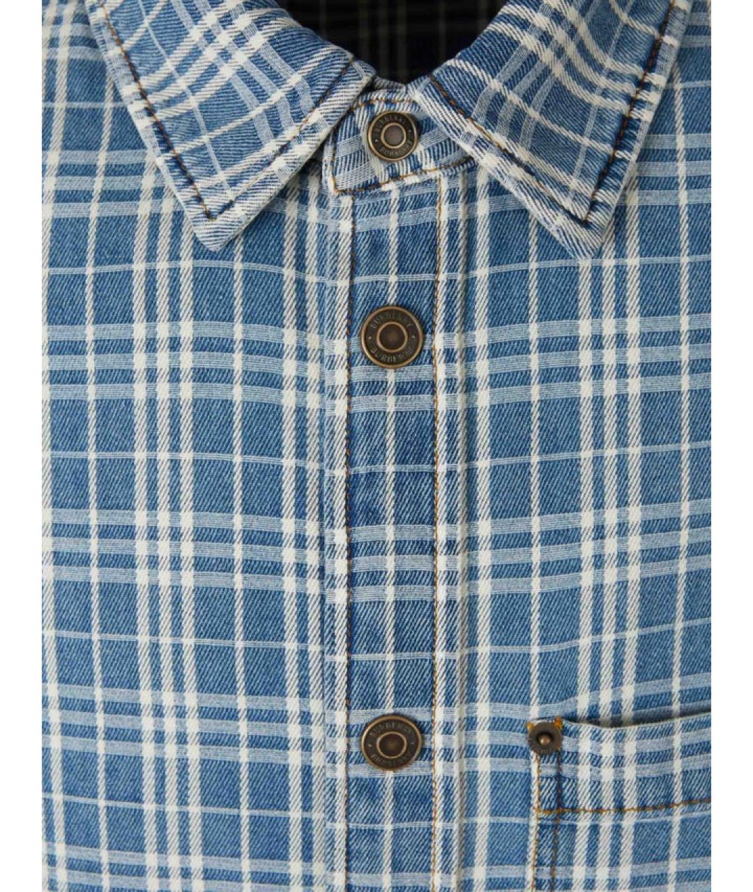 BURBERRY Мульти хлопковая кэжуал рубашка, фото 3