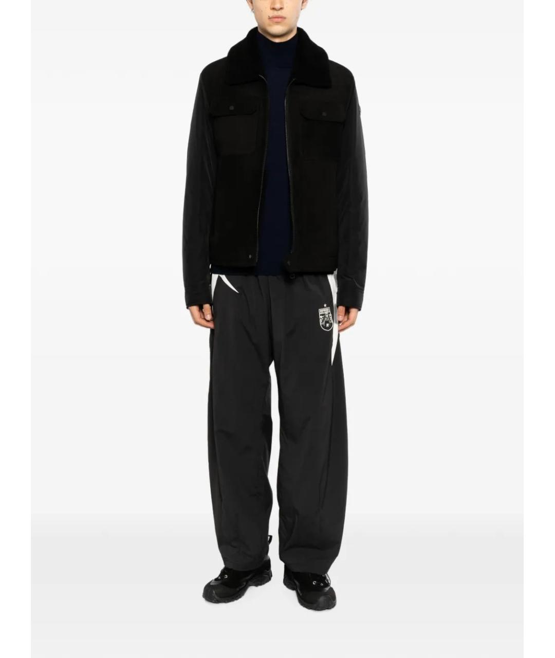 MONCLER Черная полиэстеровая куртка, фото 2