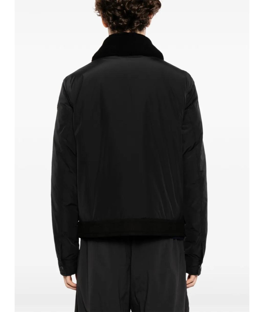 MONCLER Черная полиэстеровая куртка, фото 3